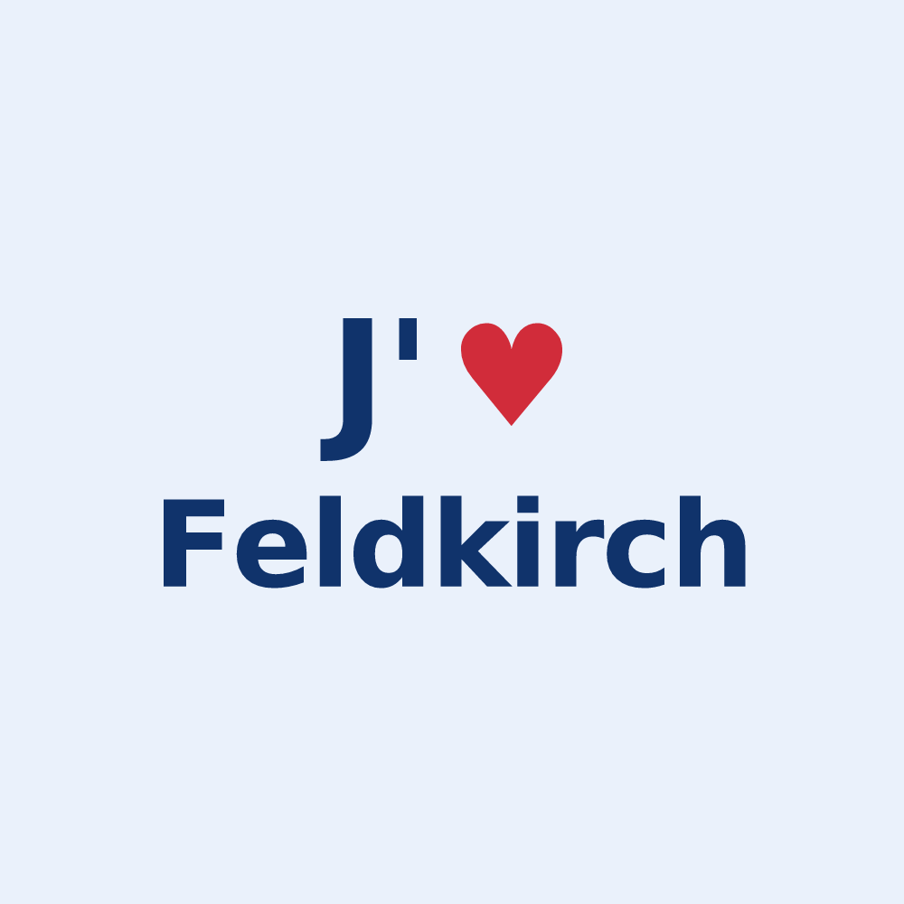 Sticker personnalisé Feldkirch — design J'aime Feldkirch