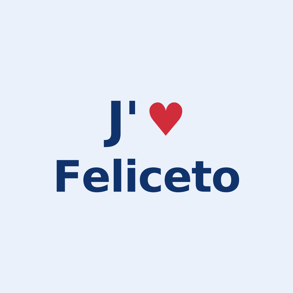 Sticker personnalisé Feliceto — design J'aime Feliceto