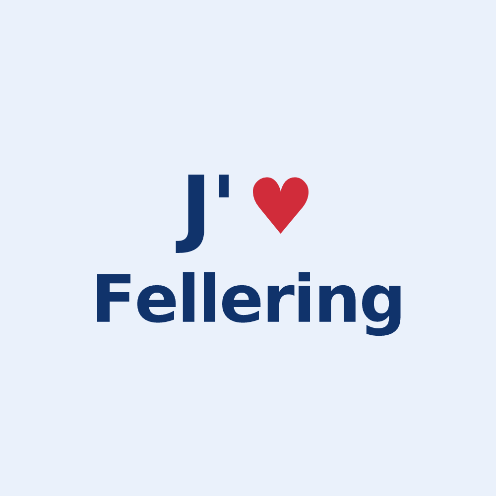 Sticker personnalisé Fellering — design J'aime Fellering