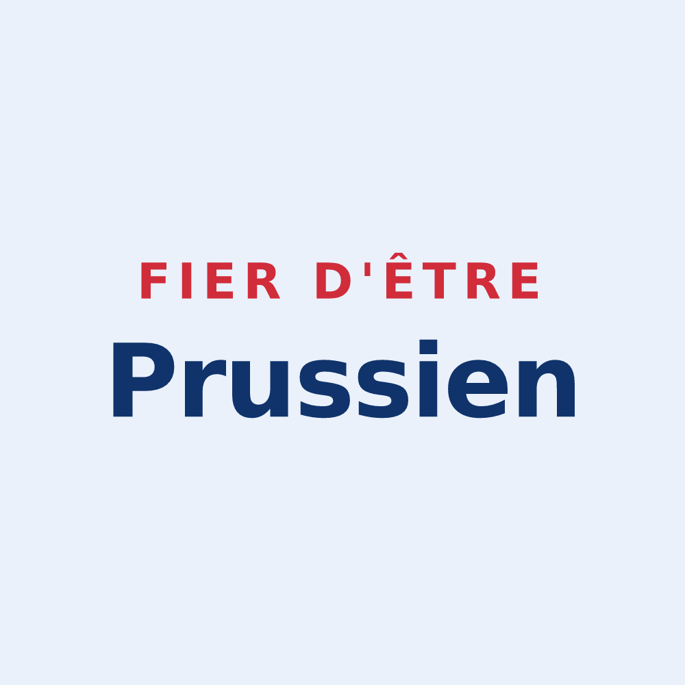 Sticker « Fier d'être Prussien » — design pour Fèrebrianges