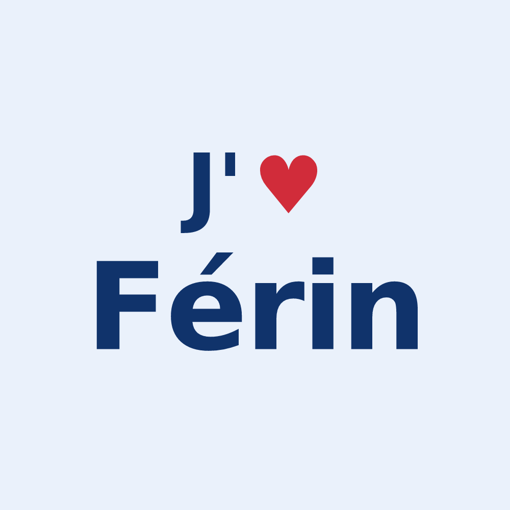 Sticker personnalisé Férin — design J'aime Férin