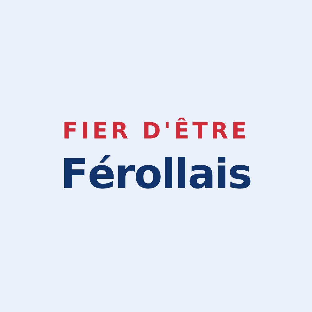 Sticker « Fier d'être Férollais » — design pour Férolles-Attilly