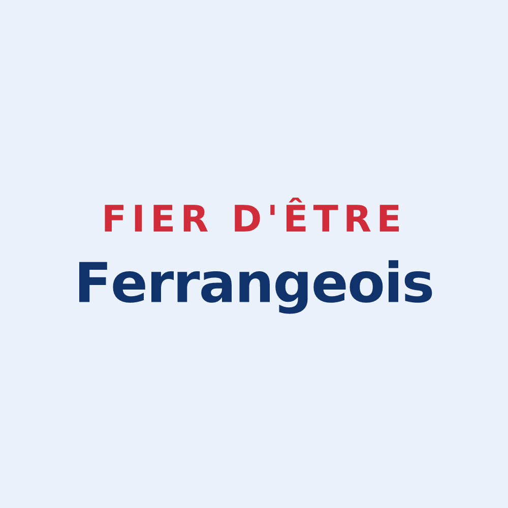 Sticker « Fier d'être Ferrangeois » — design pour Ferrières