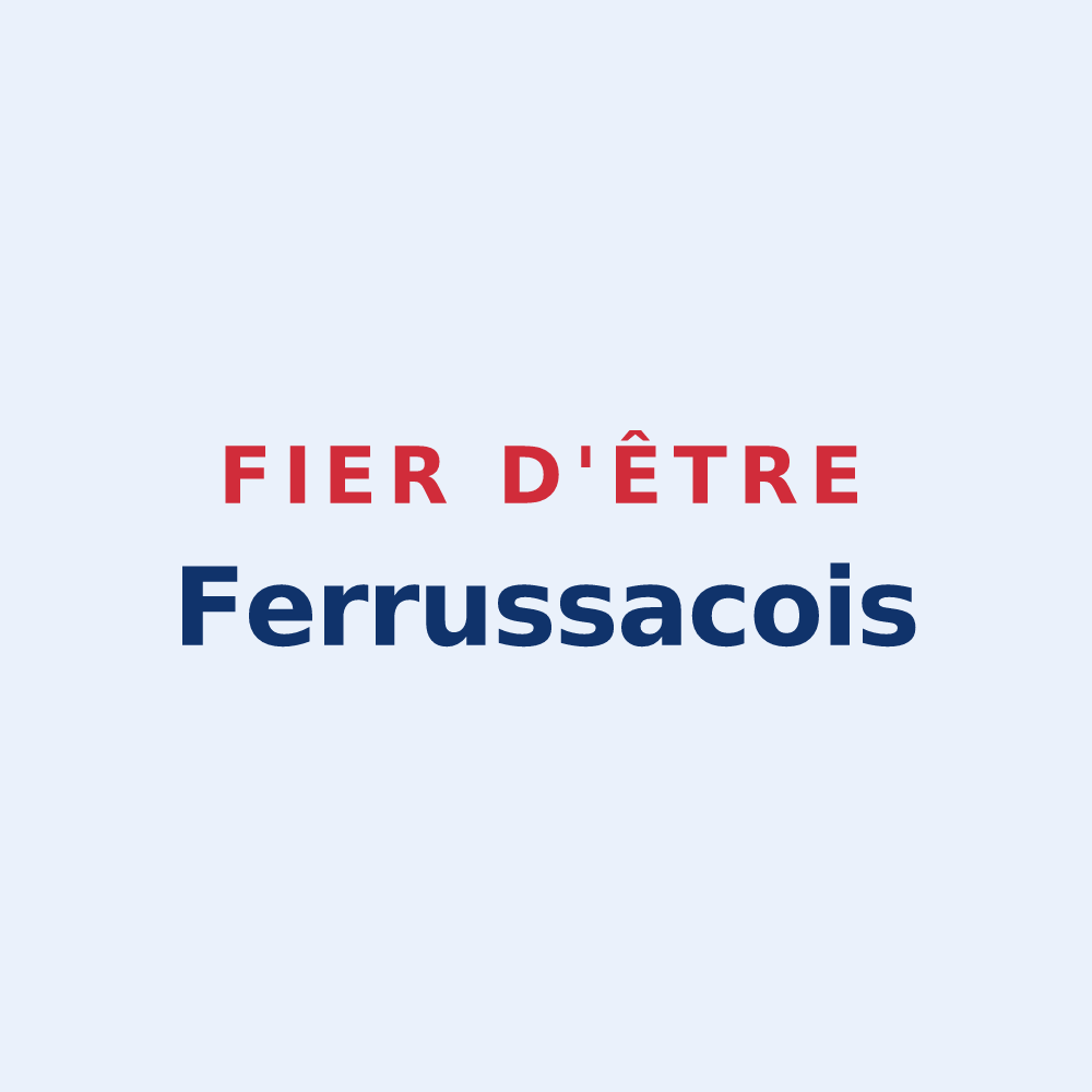 Sticker « Fier d'être Ferrussacois » — design pour Ferrussac