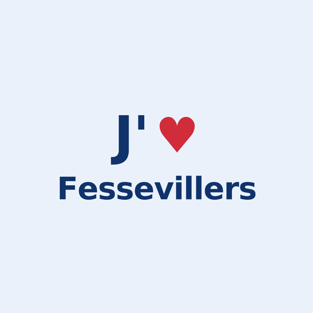 Sticker personnalisé Fessevillers — design J'aime Fessevillers