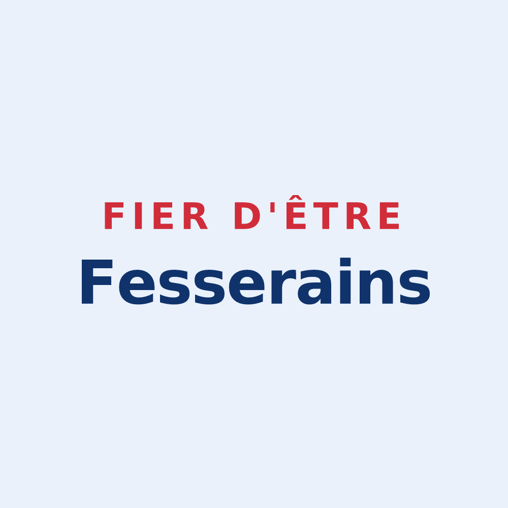 Sticker « Fier d'être Fesserains » — design pour Fessy