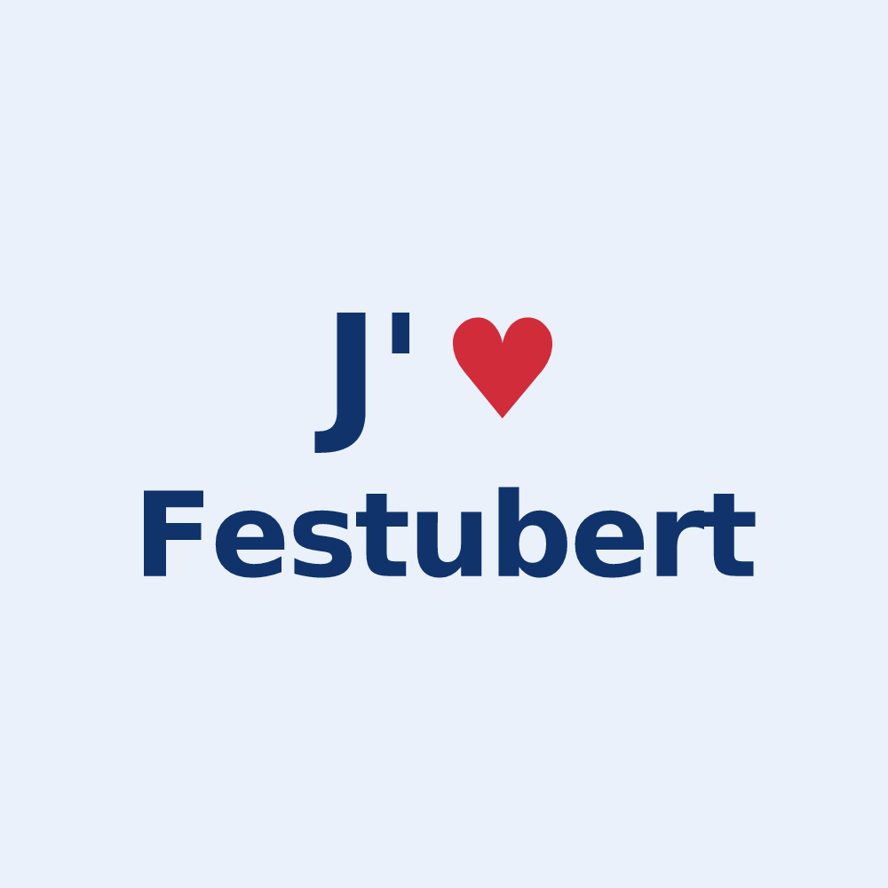 Sticker personnalisé Festubert — design J'aime Festubert