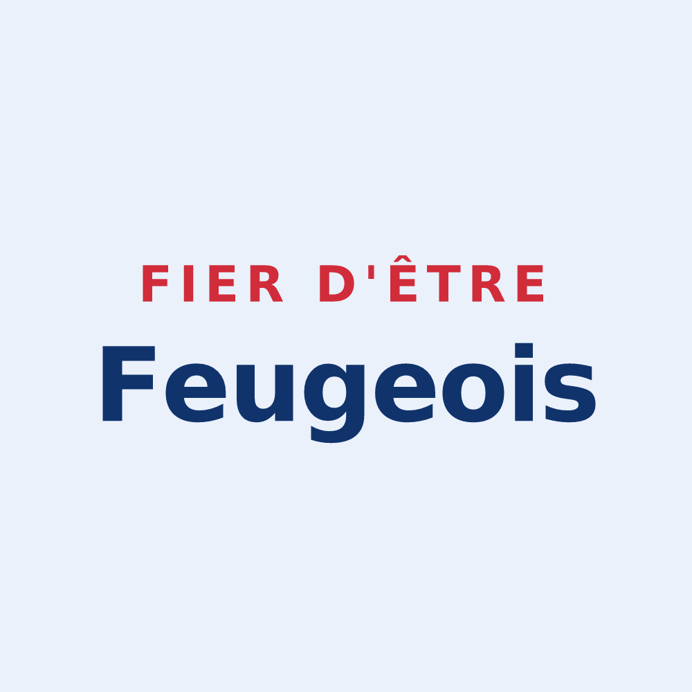 Sticker « Fier d'être Feugeois » — design pour Feuges