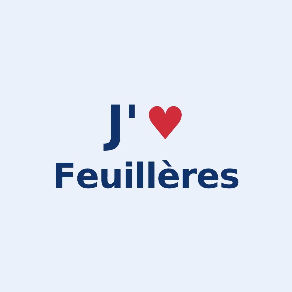 Sticker personnalisé Feuillères — design J'aime Feuillères
