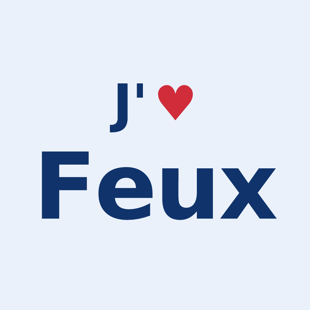 Sticker personnalisé Feux — design J'aime Feux