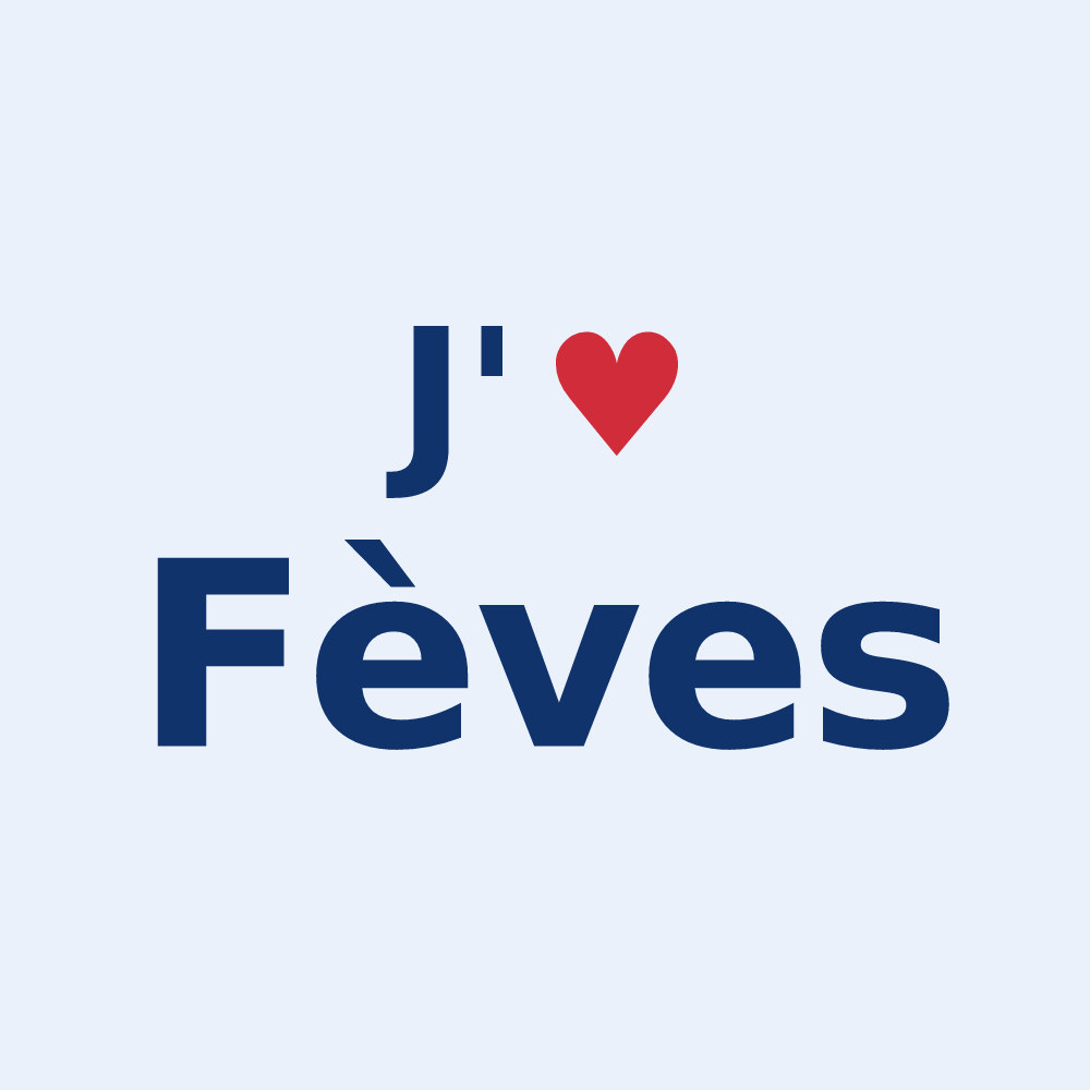 Sticker personnalisé Fèves — design J'aime Fèves