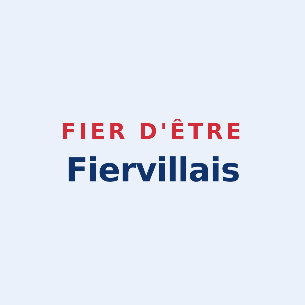 Sticker « Fier d'être Fiervillais » — design pour Fierville-les-Parcs