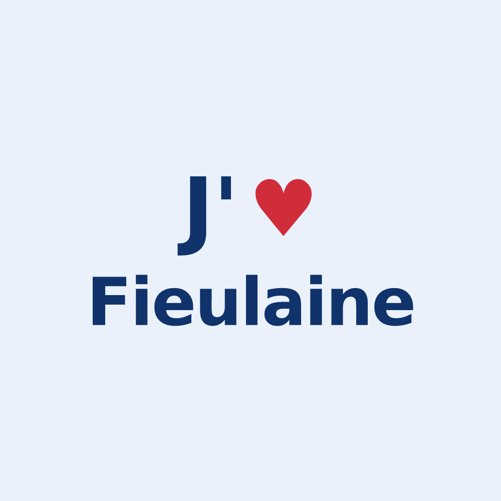 Sticker personnalisé Fieulaine — design J'aime Fieulaine