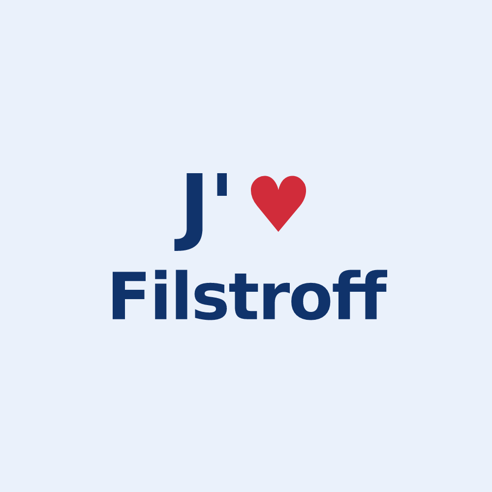 Sticker personnalisé Filstroff — design J'aime Filstroff