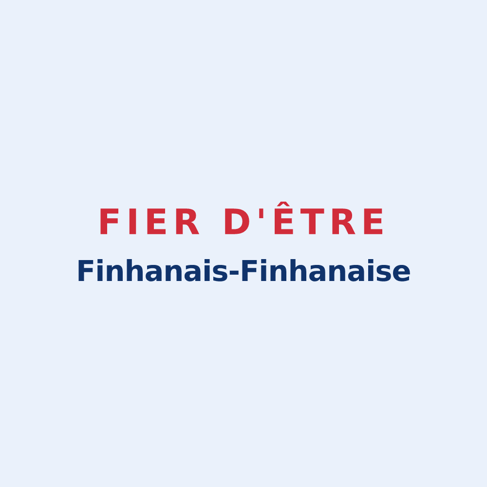 Sticker « Fier d'être Finhanais-Finhanaise » — design pour Finhan