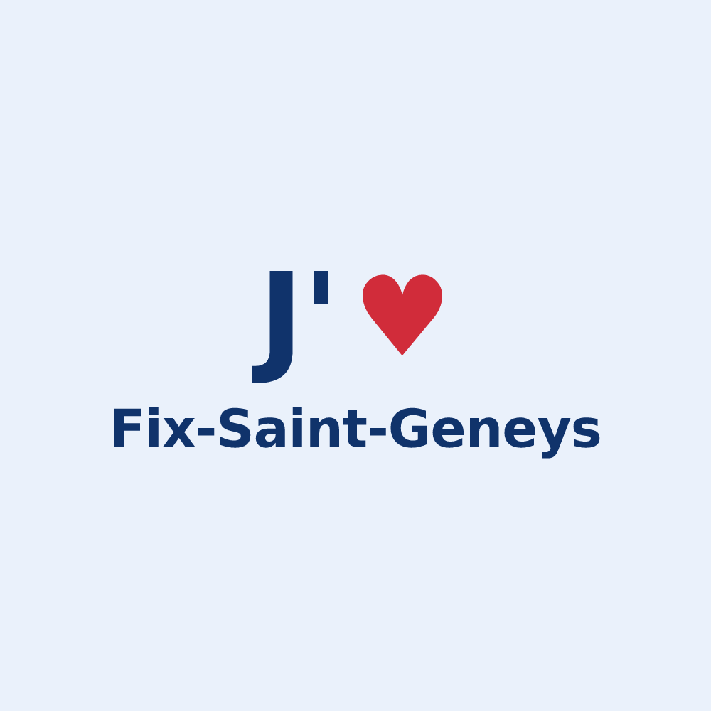 Sticker personnalisé Fix-Saint-Geneys — design J'aime Fix-Saint-Geneys