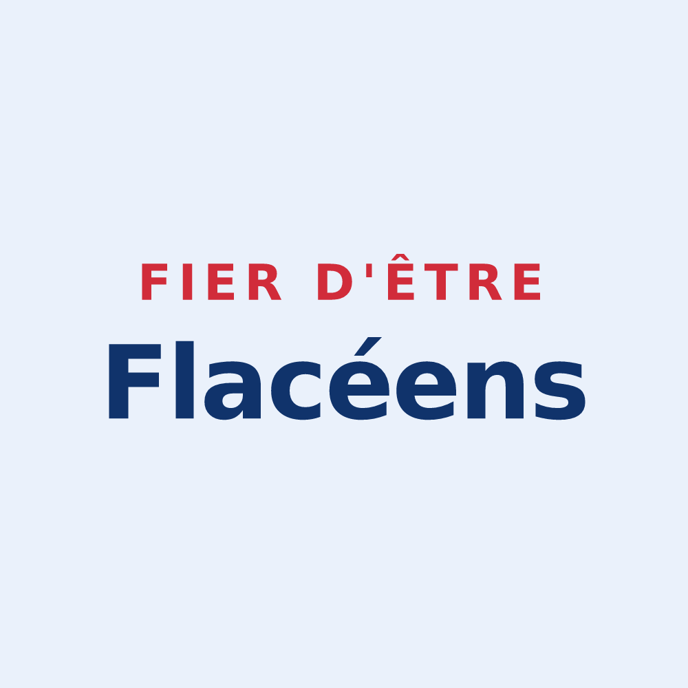 Sticker « Fier d'être Flacéens » — design pour Flacey-en-Bresse