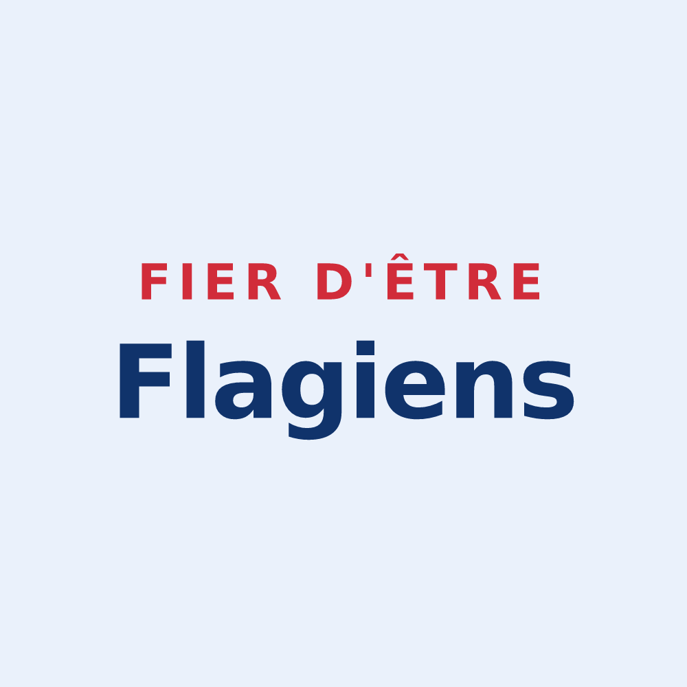 Sticker « Fier d'être Flagiens » — design pour Flagy