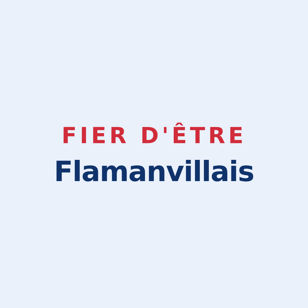 Sticker « Fier d'être Flamanvillais » — design pour Flamanville