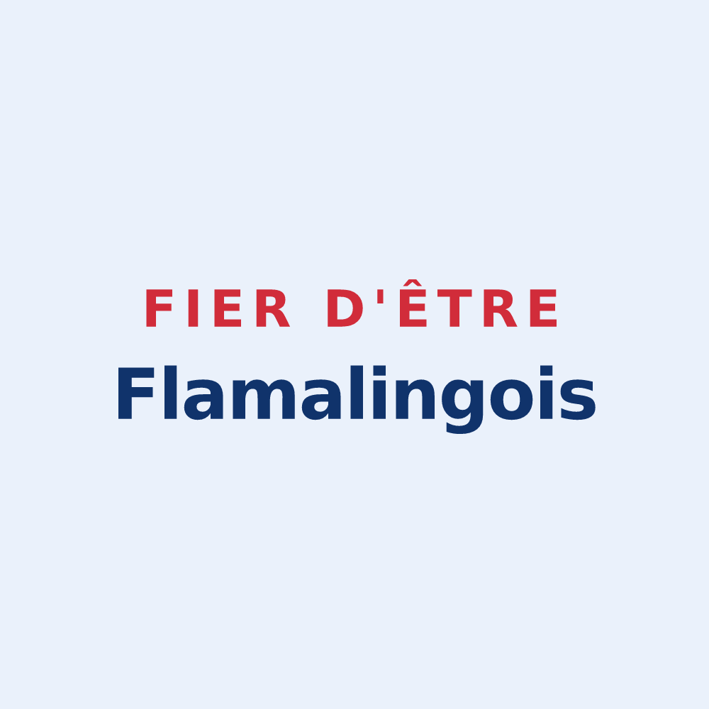 Sticker « Fier d'être Flamalingois » — design pour Flamarens