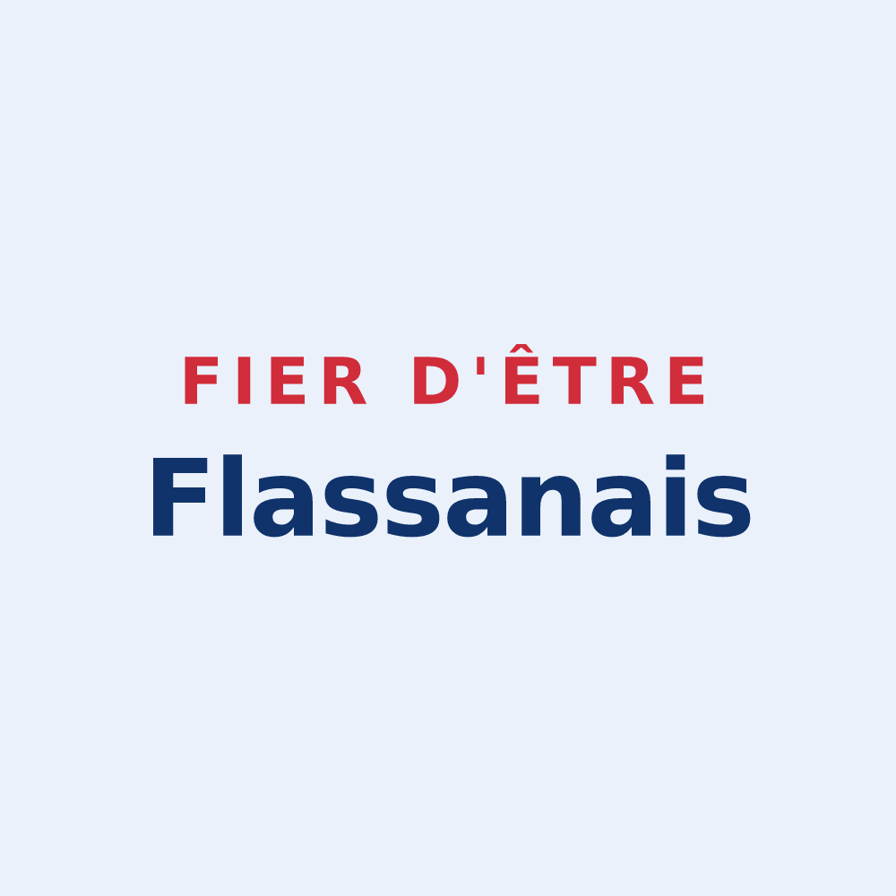 Sticker « Fier d'être Flassanais » — design pour Flassan
