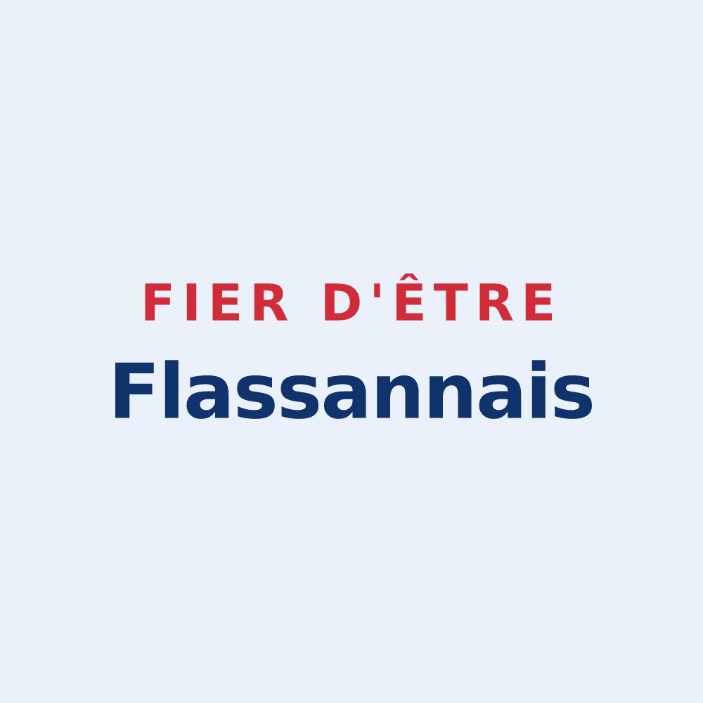 Sticker « Fier d'être Flassannais » — design pour Flassans-sur-Issole