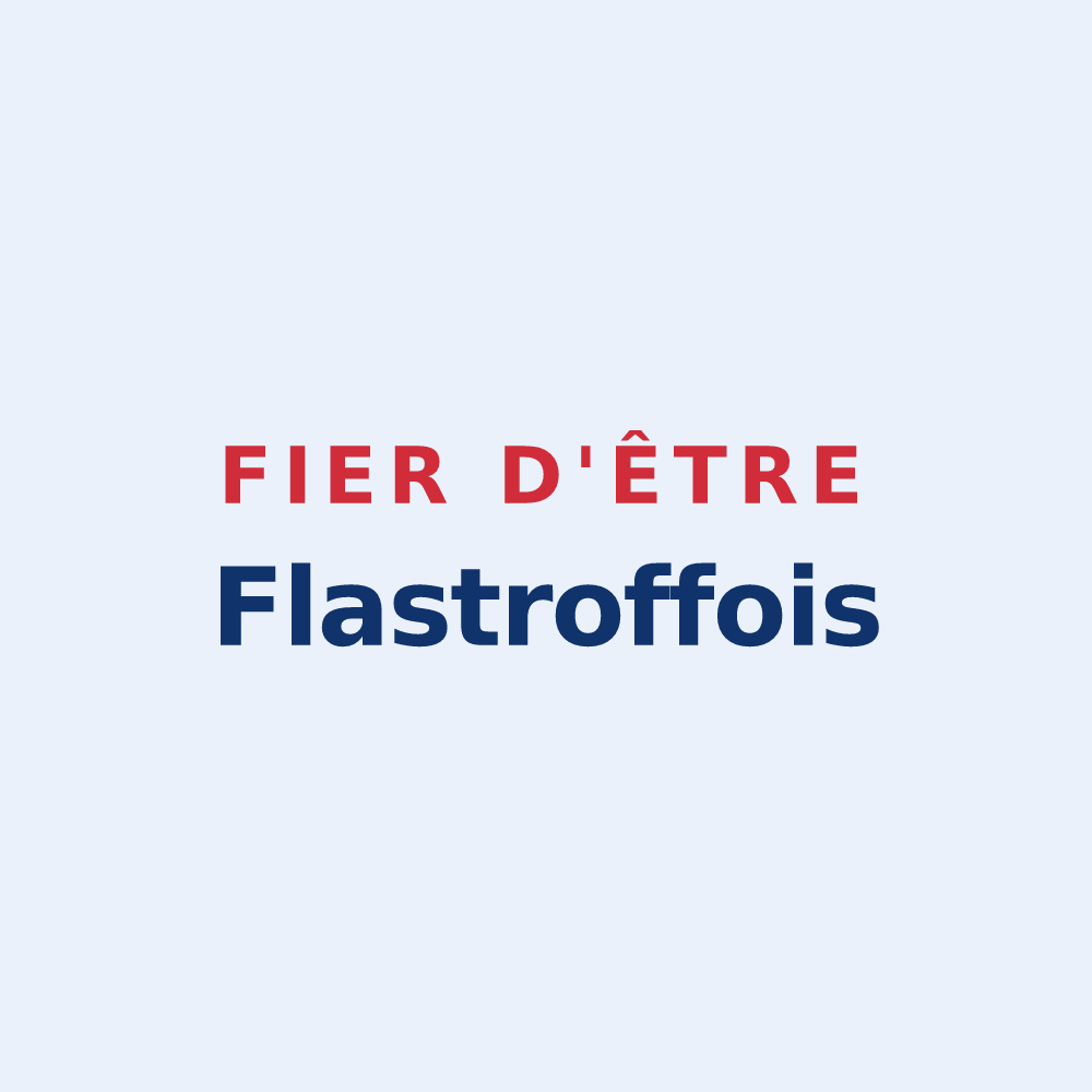 Sticker « Fier d'être Flastroffois » — design pour Flastroff