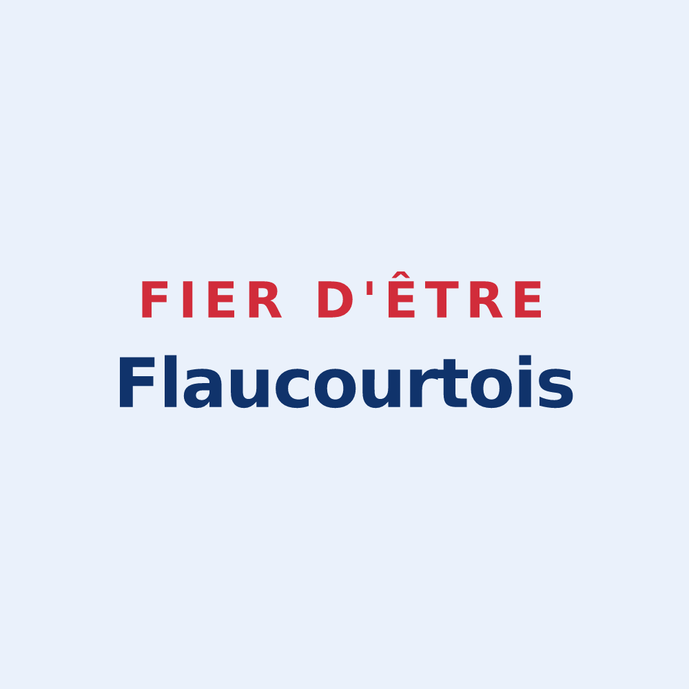 Sticker « Fier d'être Flaucourtois » — design pour Flaucourt