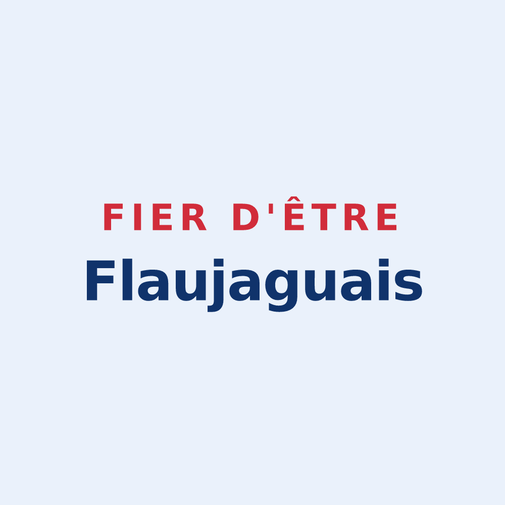 Sticker « Fier d'être Flaujaguais » — design pour Flaujagues