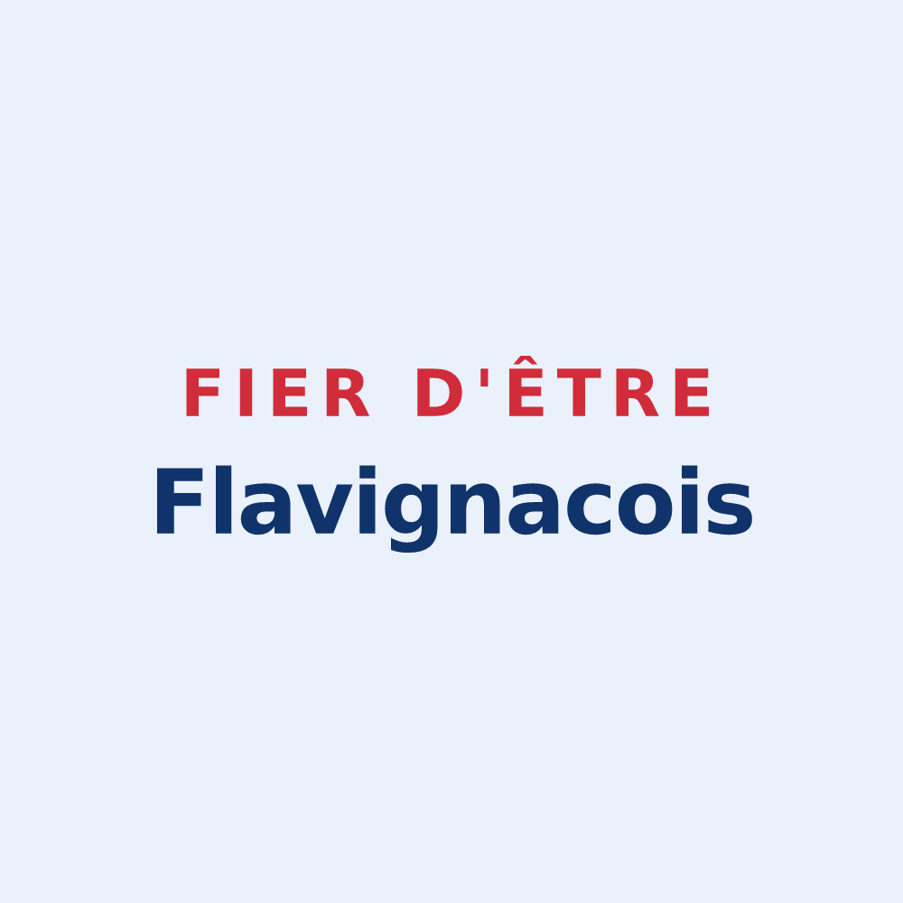 Sticker « Fier d'être Flavignacois » — design pour Flavignac