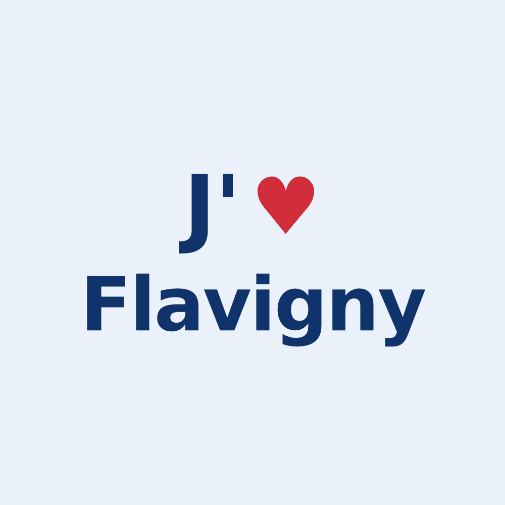 Sticker personnalisé Flavigny — design J'aime Flavigny