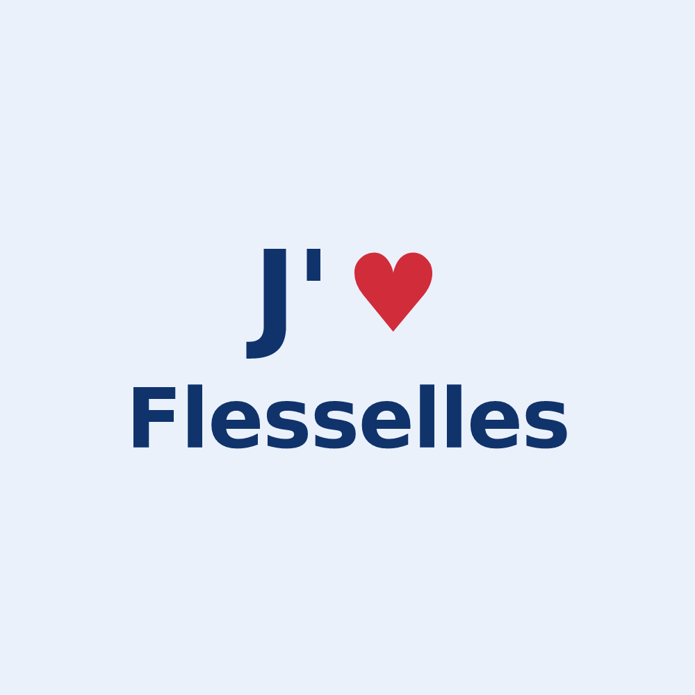 Sticker personnalisé Flesselles — design J'aime Flesselles