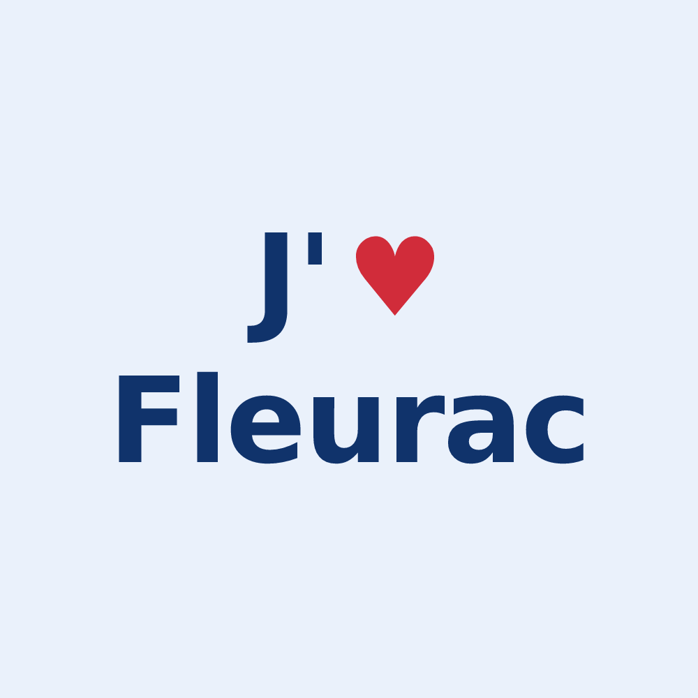 Sticker personnalisé Fleurac — design J'aime Fleurac