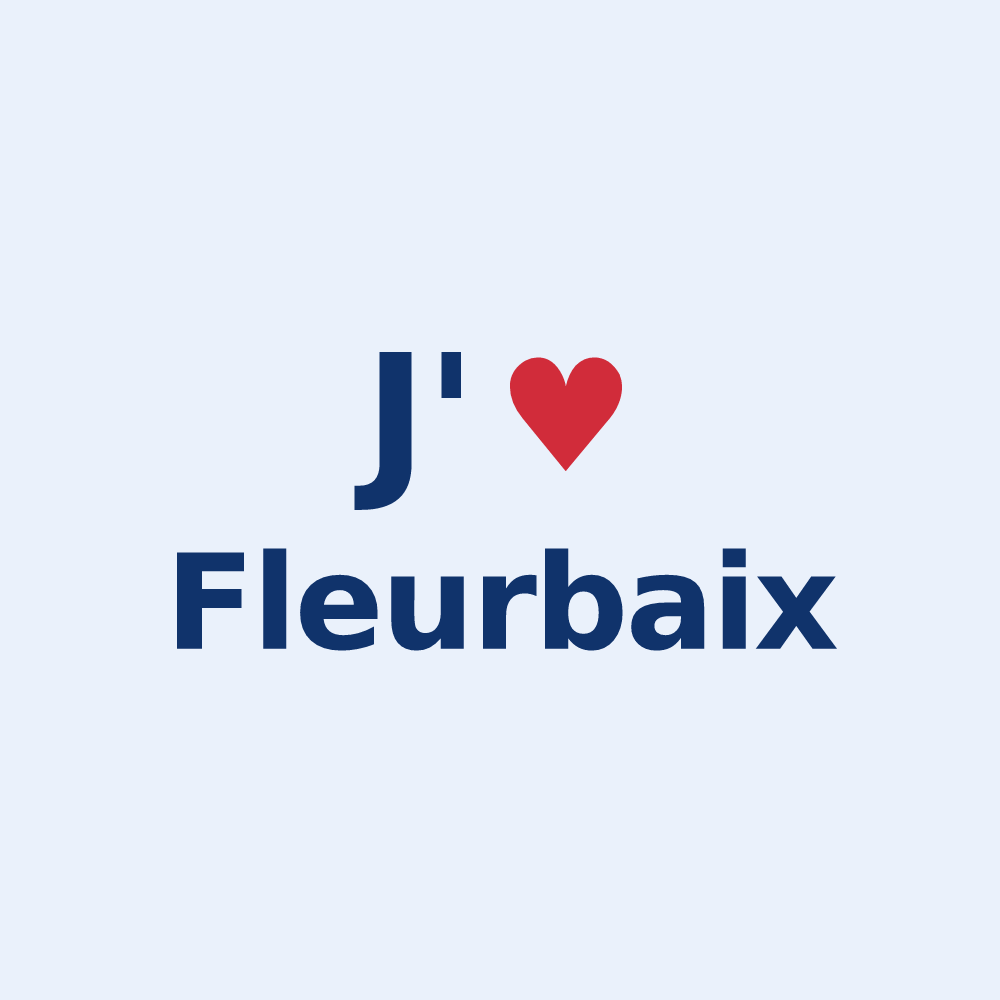 Sticker personnalisé Fleurbaix — design J'aime Fleurbaix