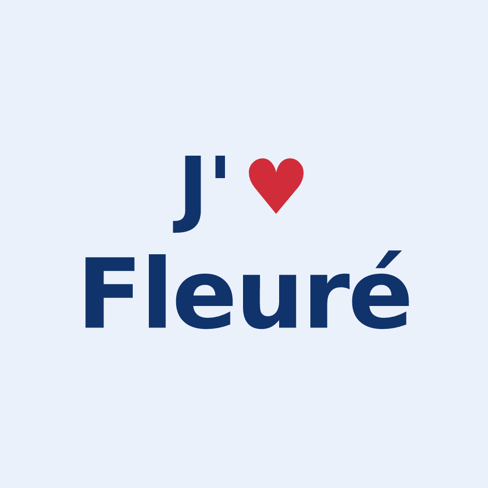 Sticker personnalisé Fleuré — design J'aime Fleuré