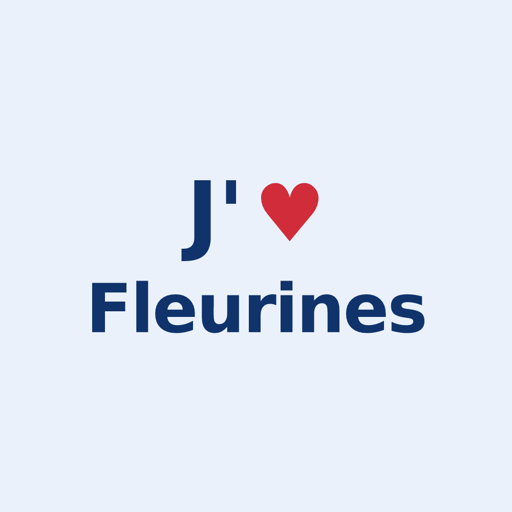 Sticker personnalisé Fleurines — design J'aime Fleurines