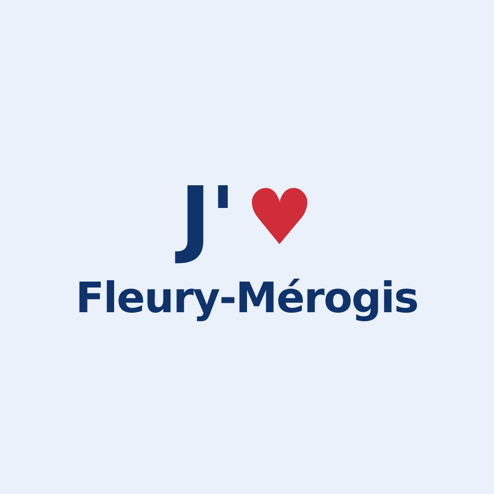 Sticker personnalisé Fleury-Mérogis — design J'aime Fleury-Mérogis