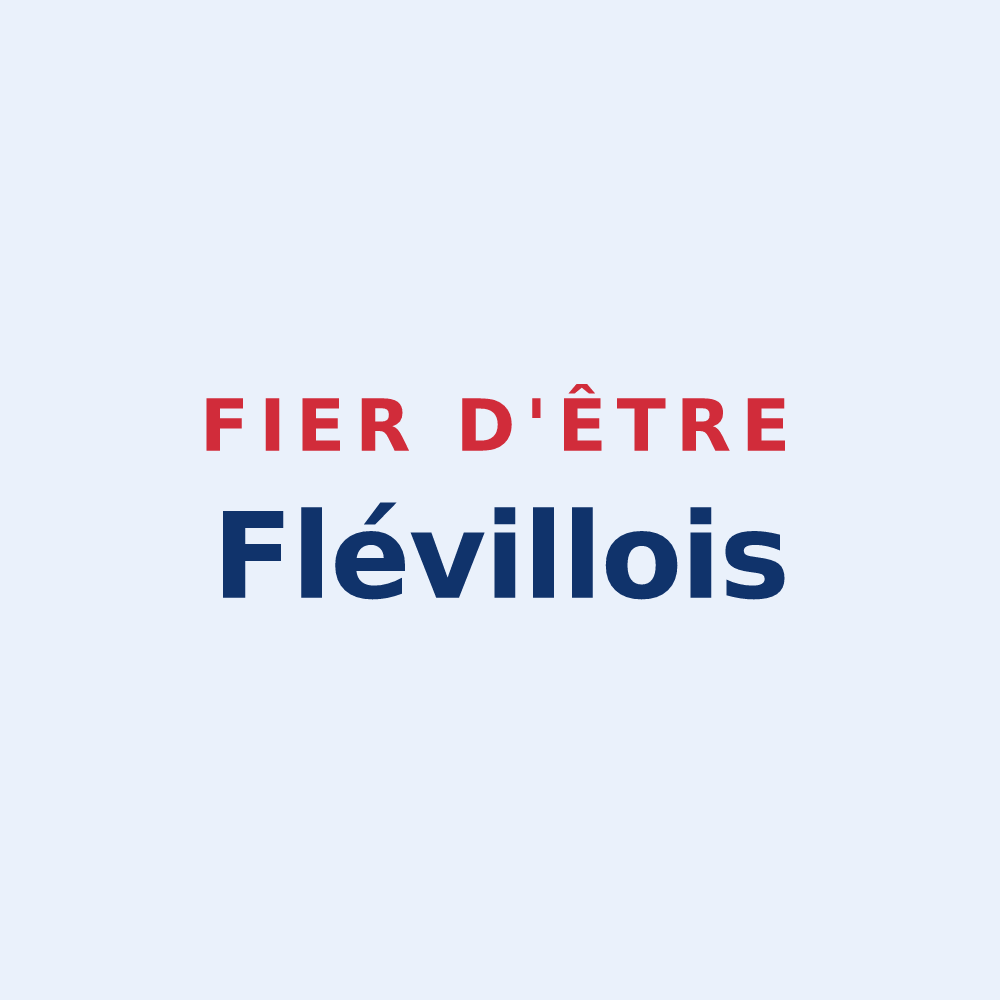 Sticker « Fier d'être Flévillois » — design pour Fléville