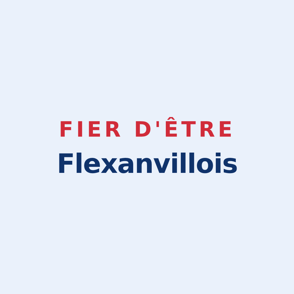 Sticker « Fier d'être Flexanvillois » — design pour Flexanville