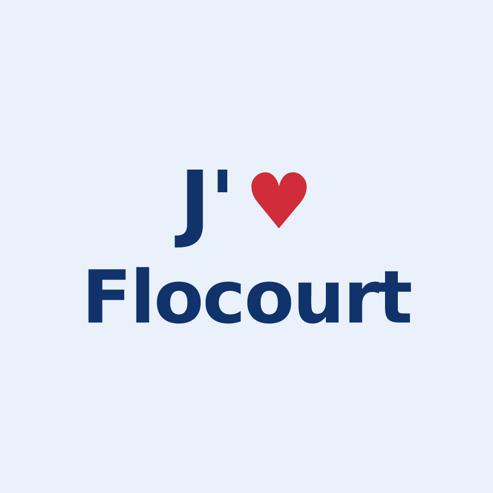 Sticker personnalisé Flocourt — design J'aime Flocourt