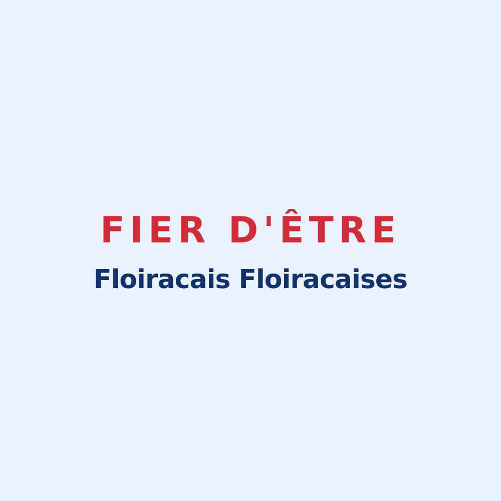 Sticker « Fier d'être Floiracais
Floiracaises » — design pour Floirac