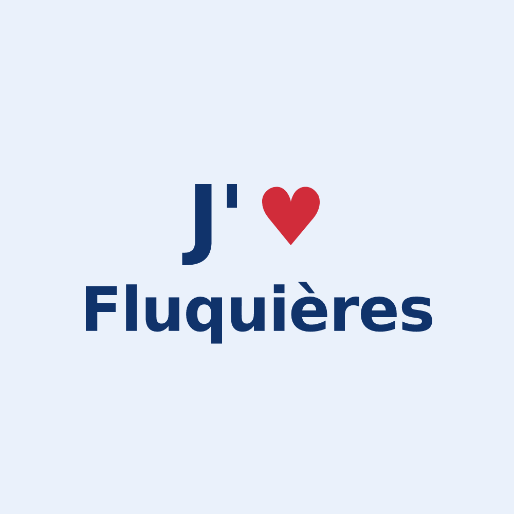 Sticker personnalisé Fluquières — design J'aime Fluquières
