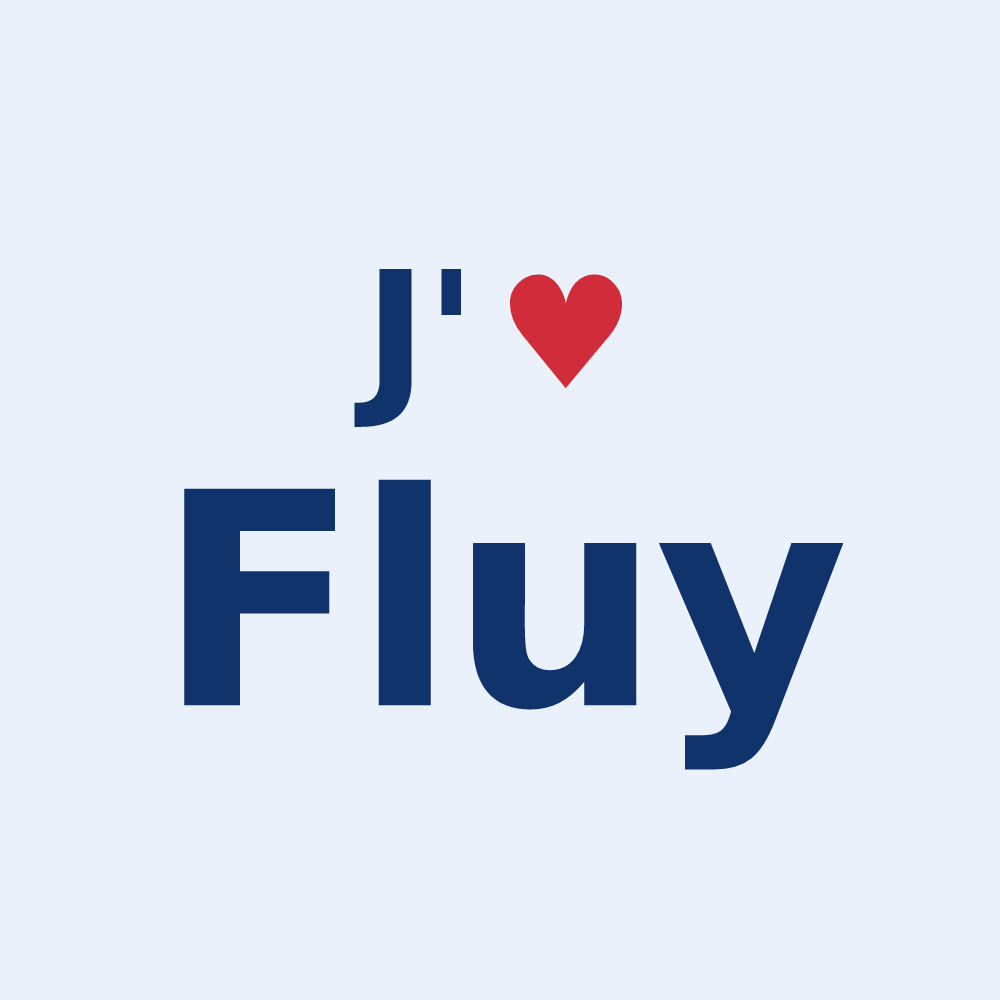 Sticker personnalisé Fluy — design J'aime Fluy