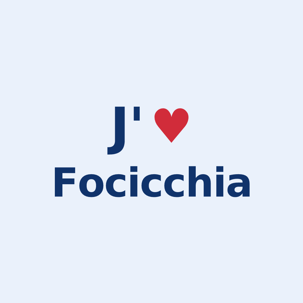 Sticker personnalisé Focicchia — design J'aime Focicchia