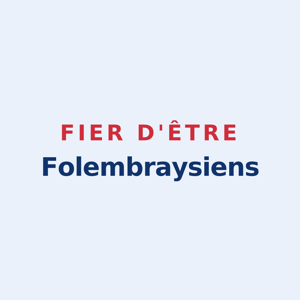 Sticker « Fier d'être Folembraysiens » — design pour Folembray