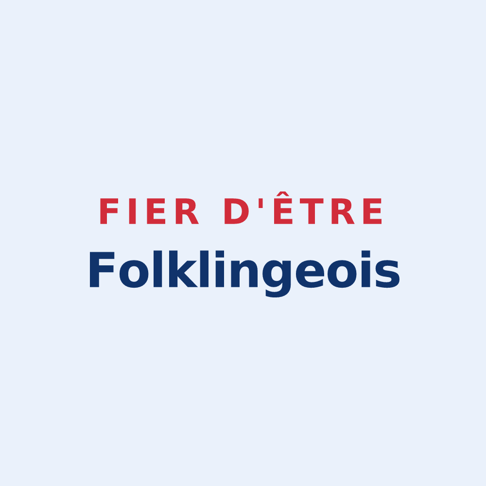 Sticker « Fier d'être Folklingeois » — design pour Folkling