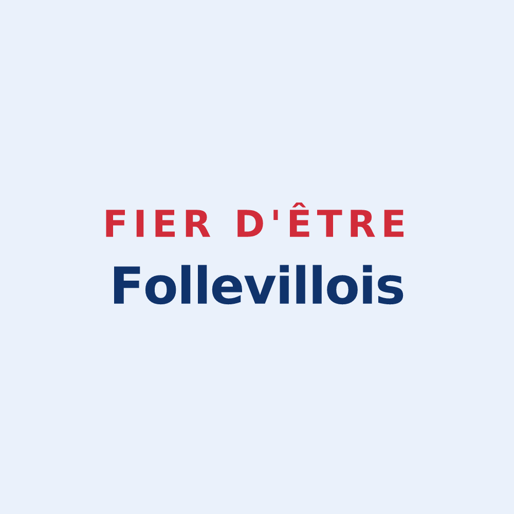 Sticker « Fier d'être Follevillois » — design pour Folleville