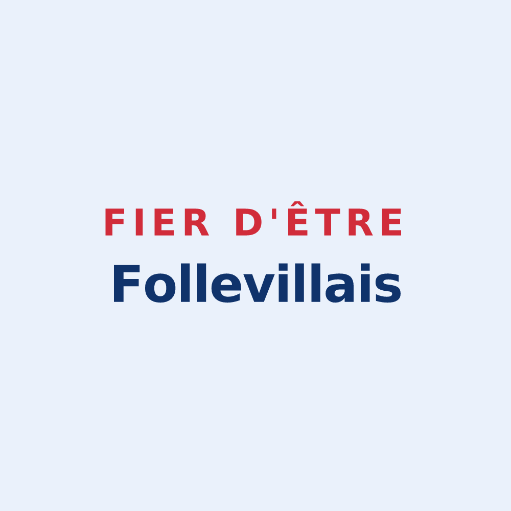 Sticker « Fier d'être Follevillais » — design pour Folleville