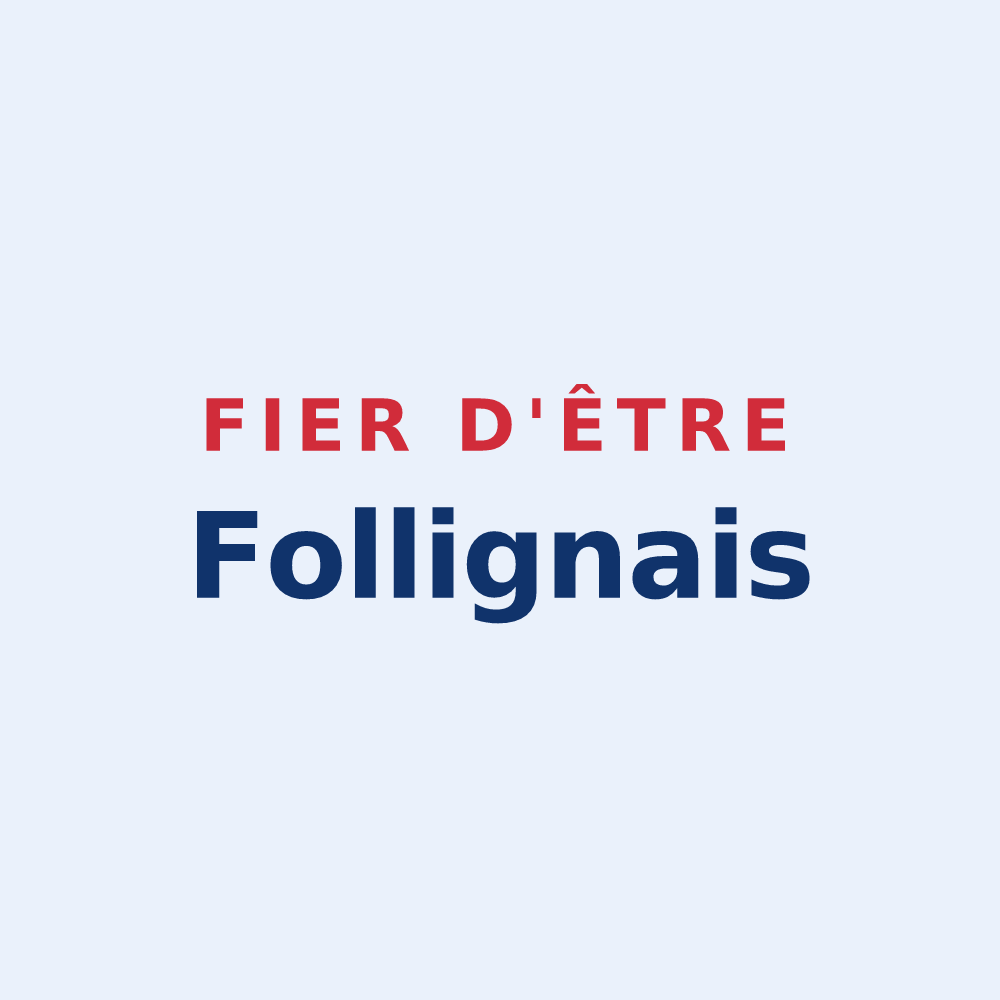 Sticker « Fier d'être Follignais » — design pour Folligny