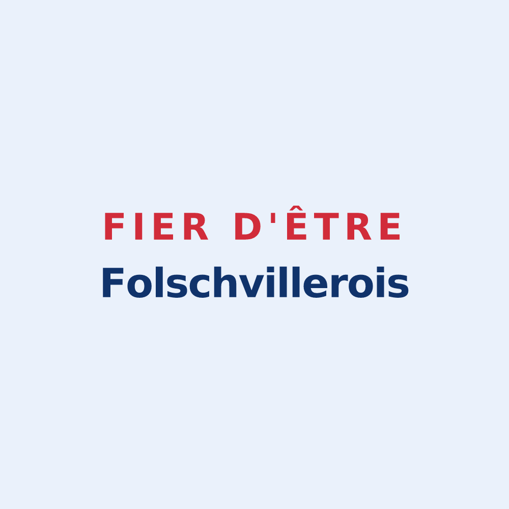 Sticker « Fier d'être Folschvillerois » — design pour Folschviller